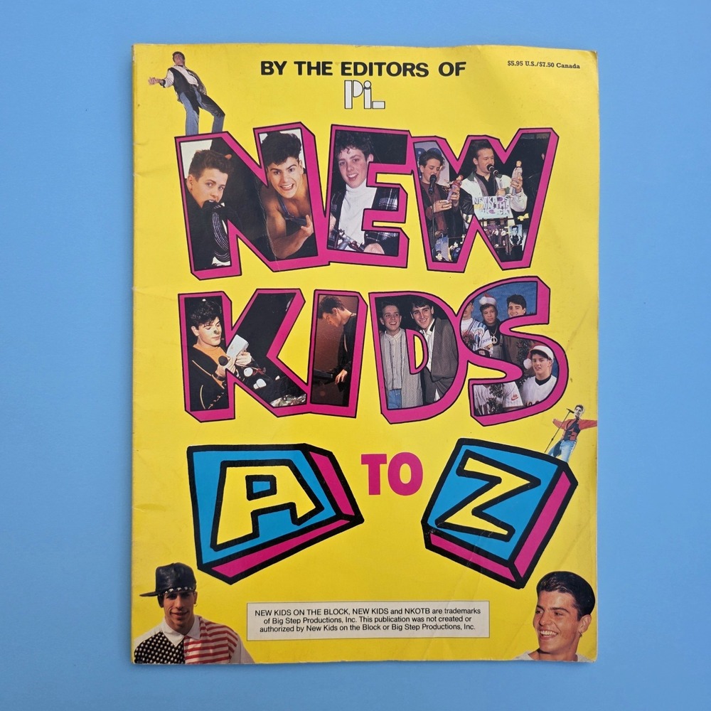 New Kids on the Block Magazine NKOTB New Kids A to Z 1991 Vintage